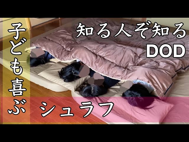 DOD】1回で4人分敷けちゃう！手間いらずWAGAYAのシュラフ S4-511