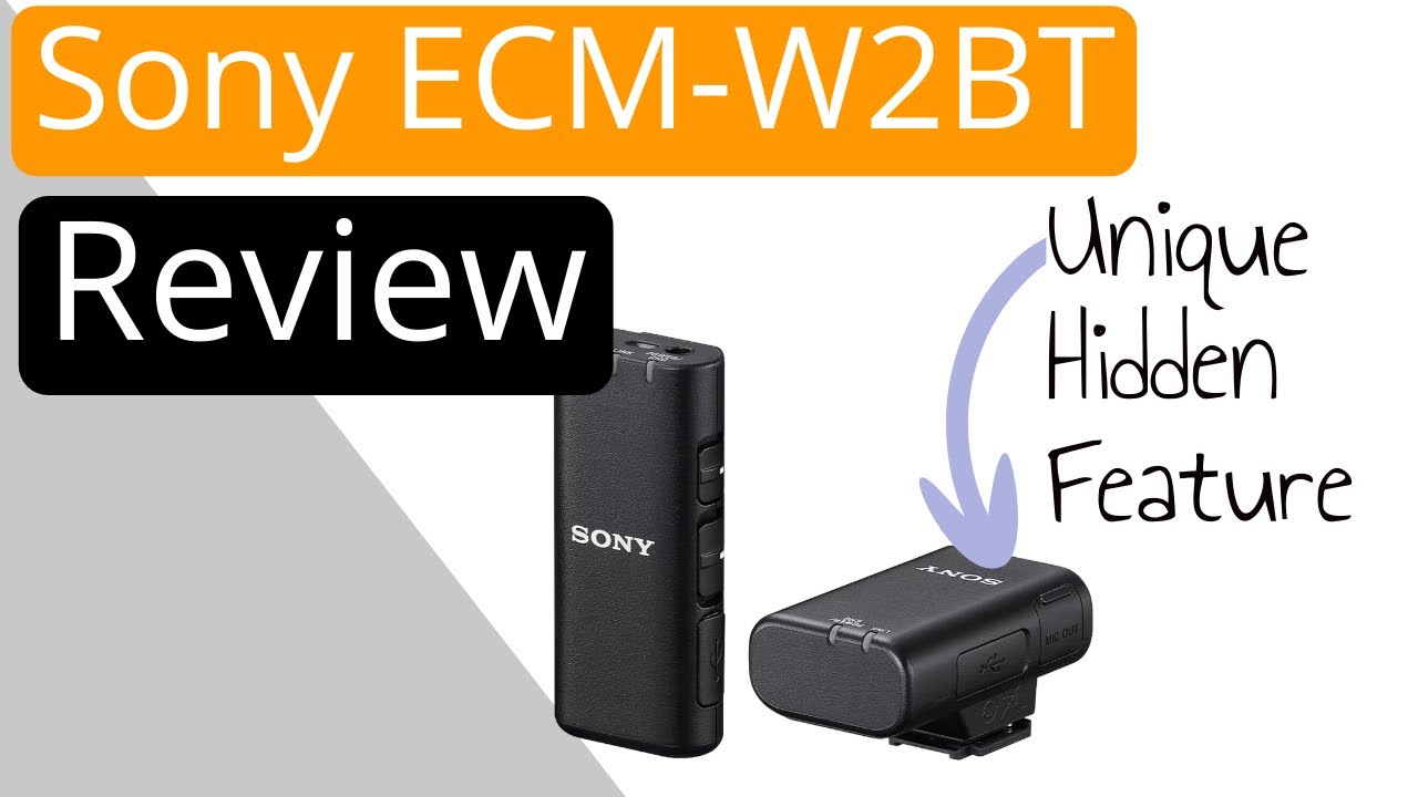 Sony ECM-W2BT Review: A hidden feature may be of use to you - YouTube