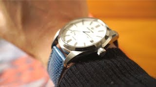 Grand Seiko How to change leather band and effect. 金属ベルトから