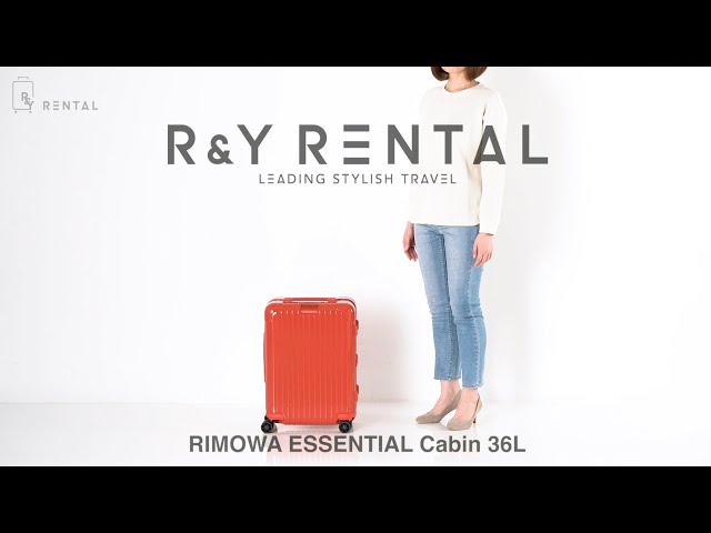 1-3泊] リモワ エッセンシャル キャビン 36L レッド 4輪 RIMOWA