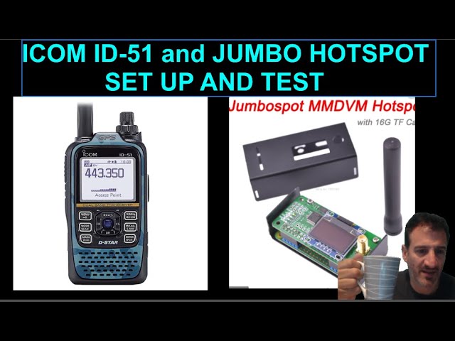 ICOM ID51 INSTALL HOTSPOT MMDVM and TEST - YouTube