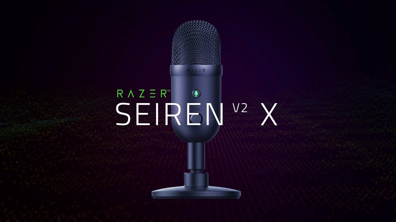 Microfone USB condensador - Razer Seiren V2 X | Razer Brasil
