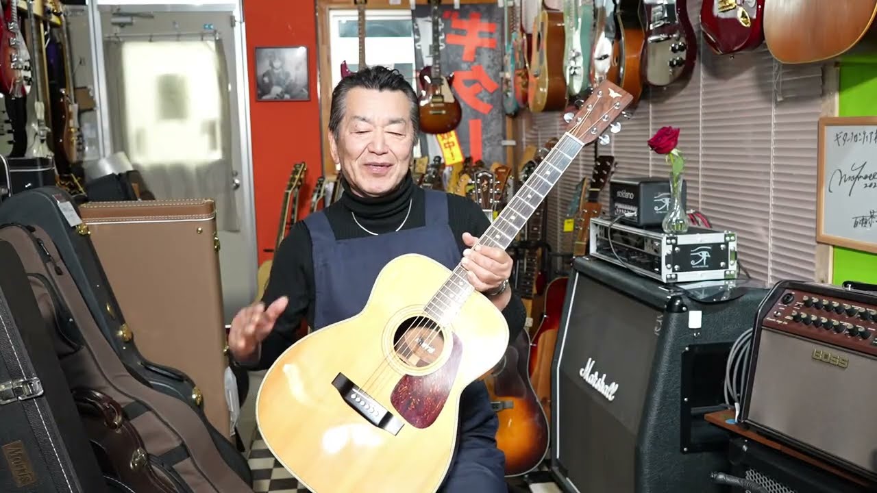 YAMAHA LA-27 1983 Japanese-made all-solid wood model - YouTube