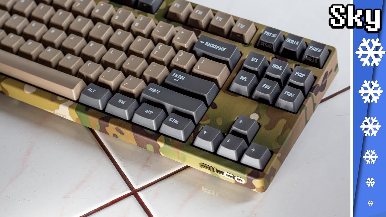 Filco Majestouch 2 Camouflage-R TKL Review - YouTube