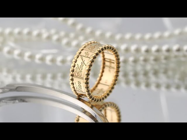 Van Cleef & Arpels ペルレ シニアチュール リング イエローゴールド