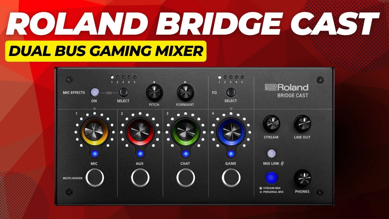 Roland Bridge Cast - A Premium Audio Mixer for Game Streamers