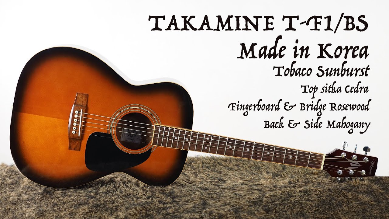 Takamine T-f1 /bs - YouTube