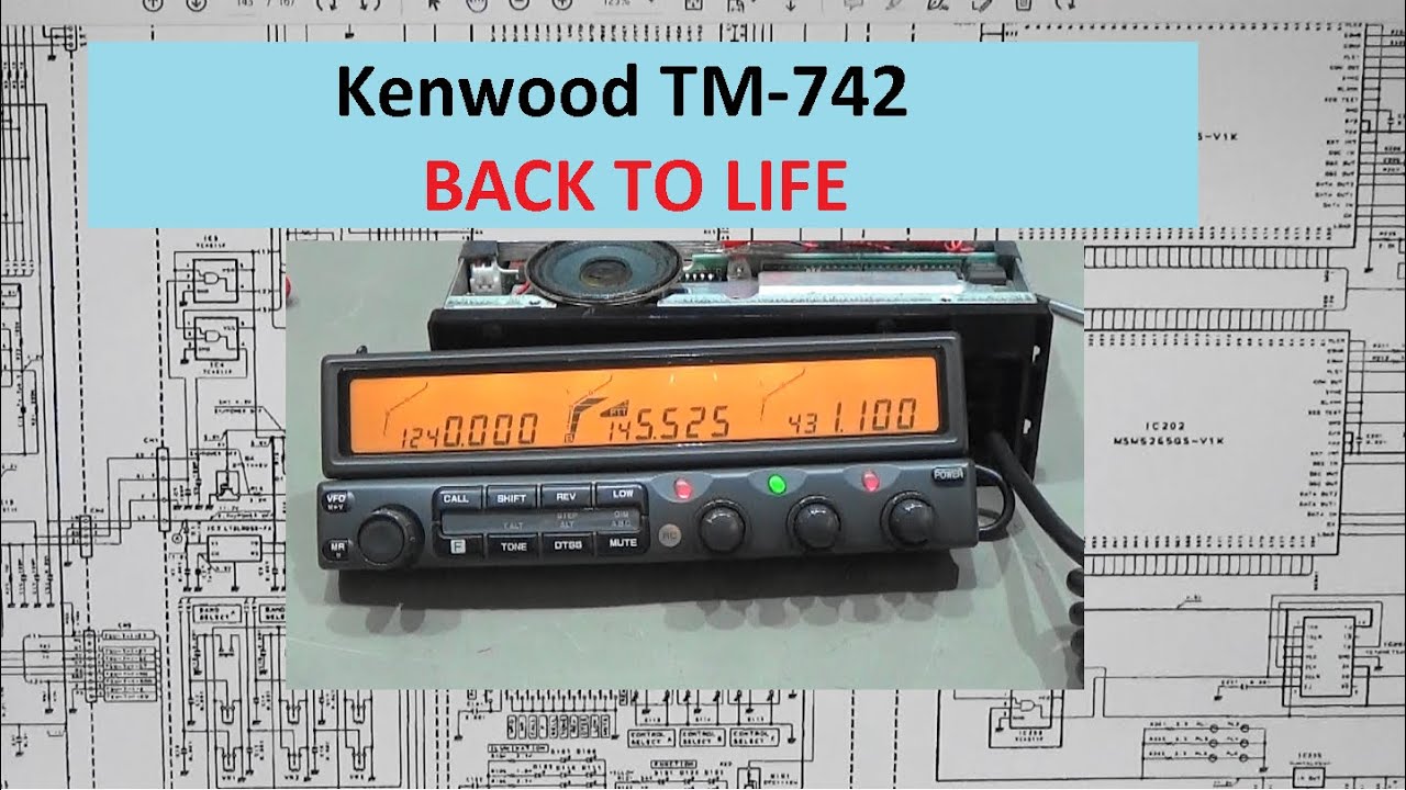 251 Kenwood TM-742 saved from suffering ageing - YouTube