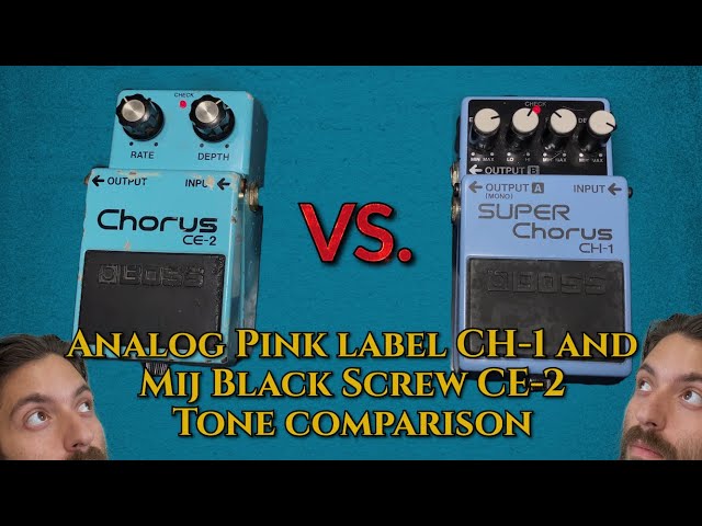 MIJ Boss CE-2 and Pink Label Analog CH-1 Tone Comparison | Q's