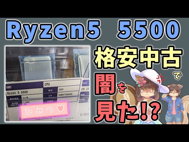 ジャンク？】Ryzen5 5500 購入したら後悔した・・・【中古？】 - YouTube
