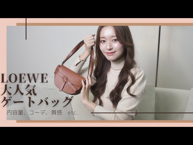 What's in my bag] LOEWE Gate Bag Review ♡ Texture, Capacity, and