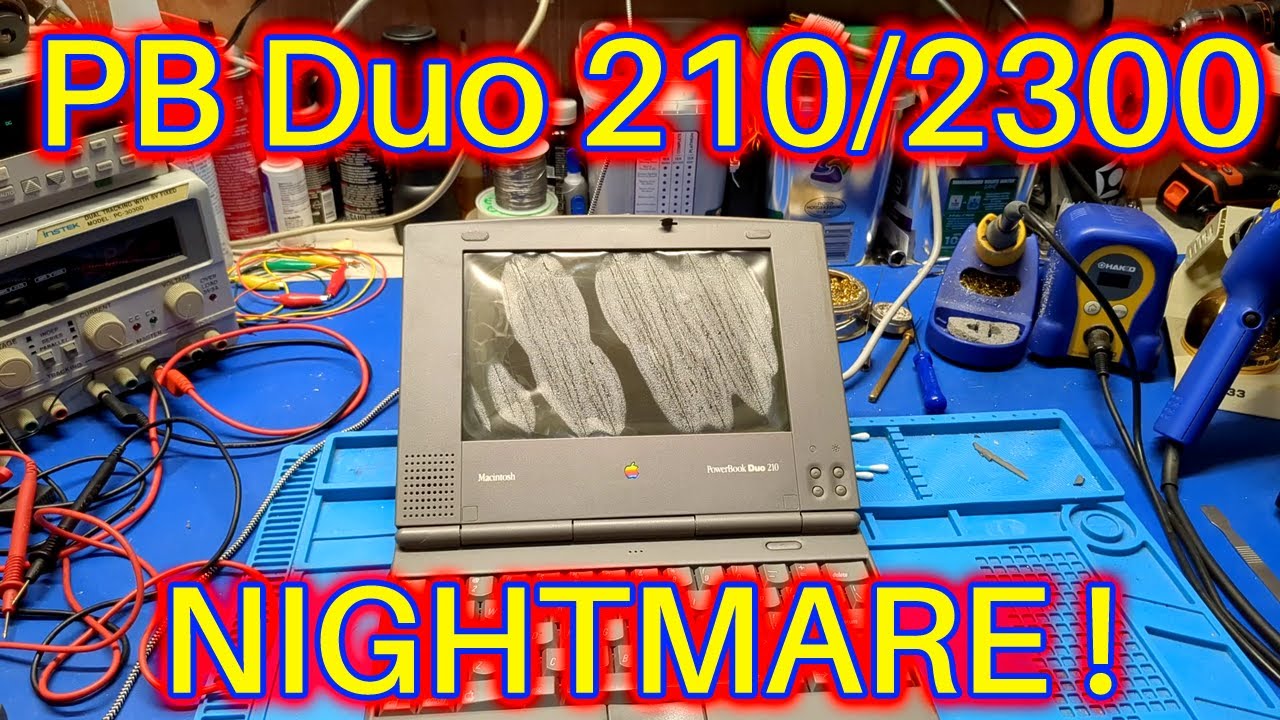 Powerbook Duo 210/2300 Repair Nightmare - YouTube