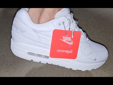 SUPREME x NIKE AIR MAX 1 '87 SP Triple White Shoes SS25 - ASMR