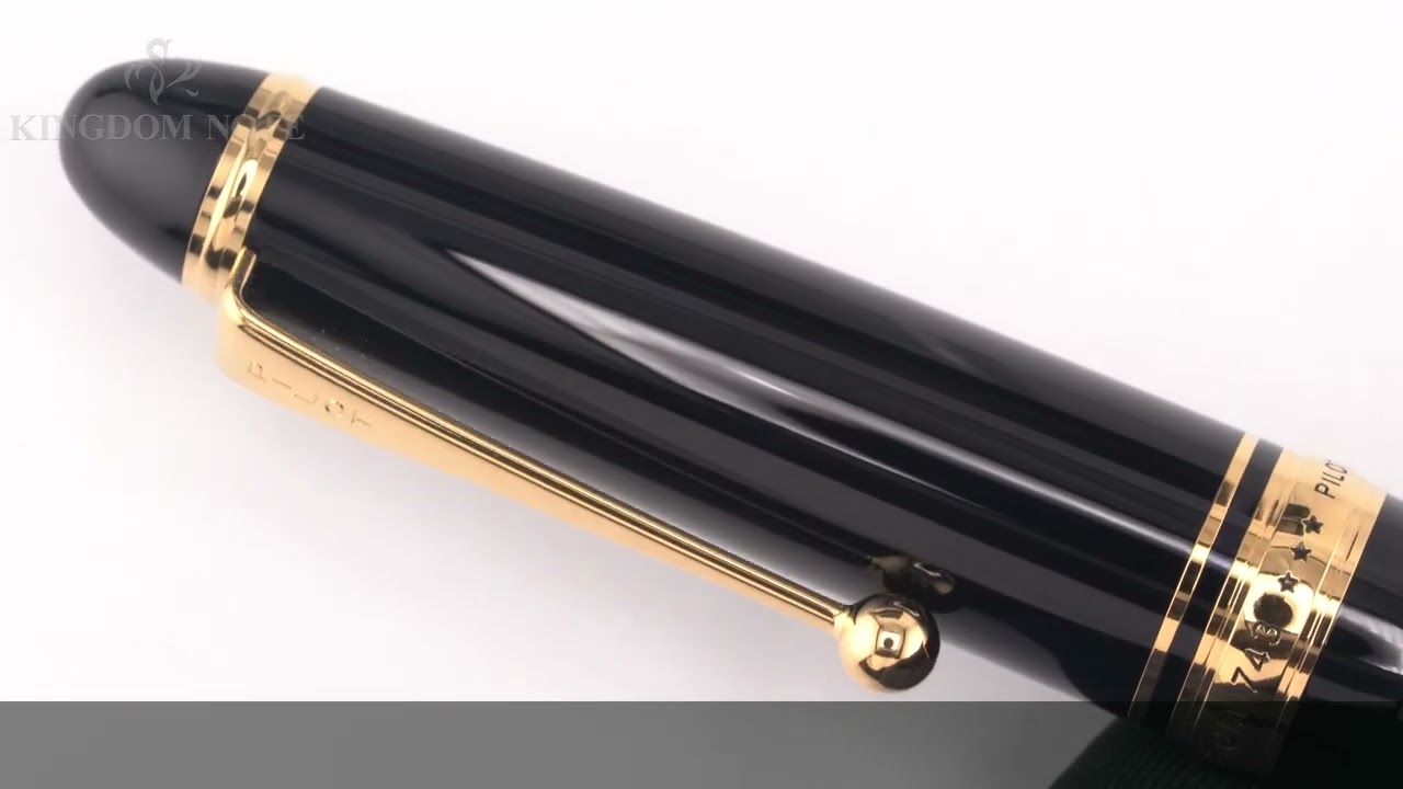 PILOT パイロット 万年筆 カスタム743 ブラック ポスティング - YouTube