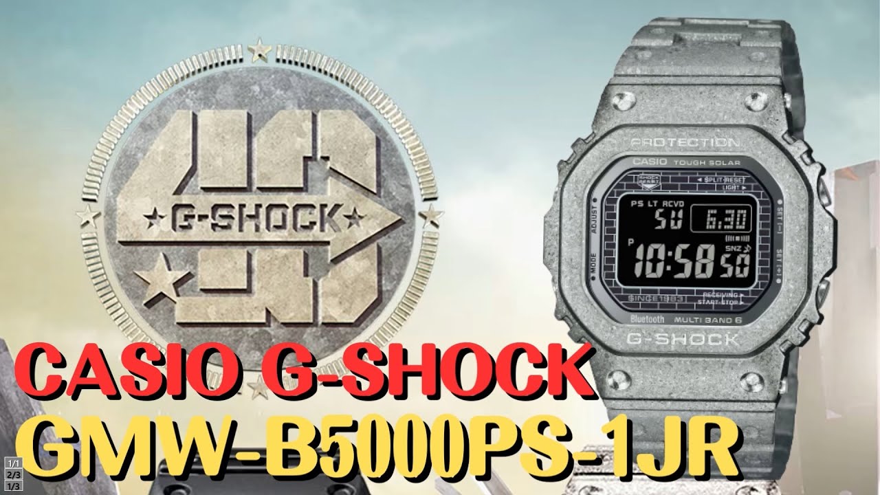 G-SHOCK 40th Anniversary リクリスタライズド シリーズ GMW-B5000PS