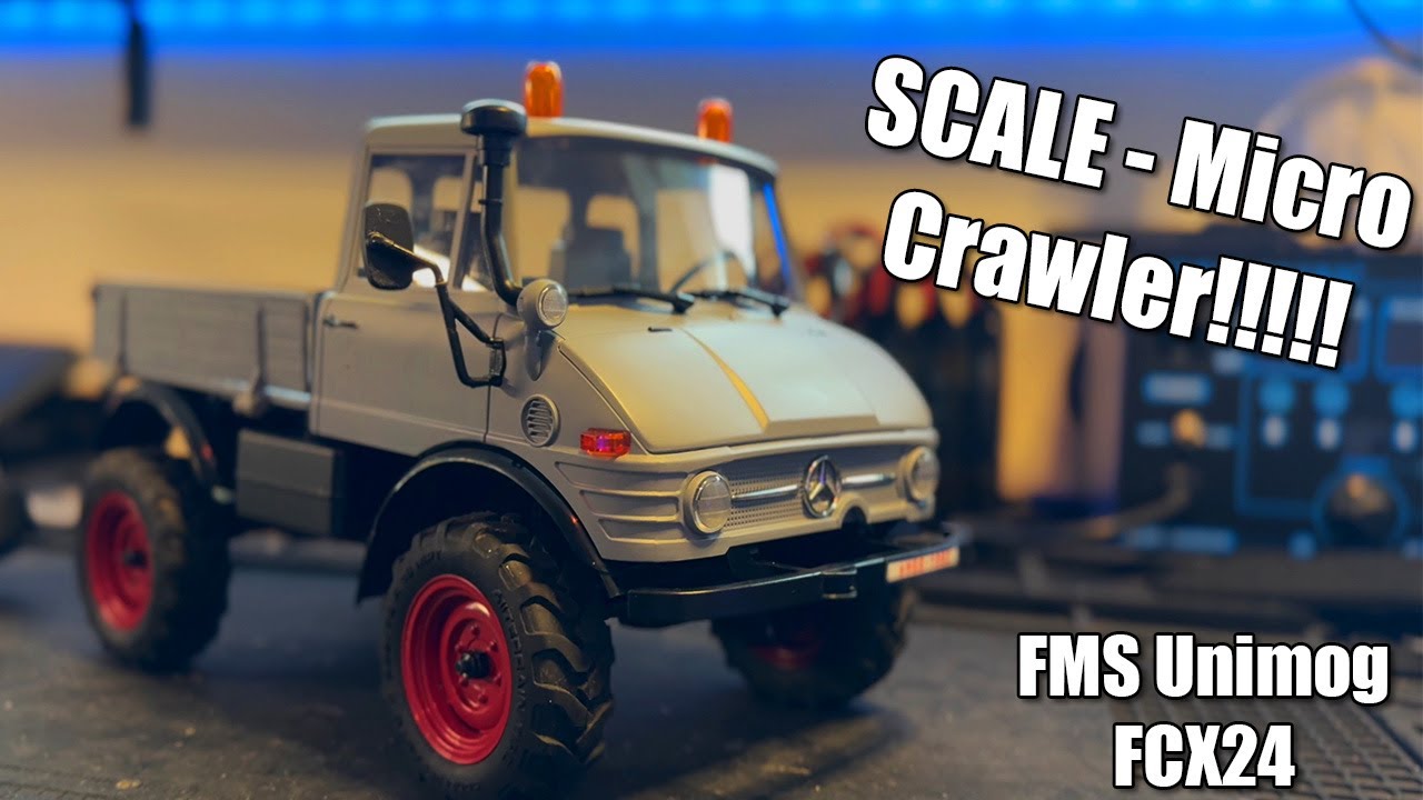 1/24 Scale Crawler Awesomeness!! FMS Unimog FCX24 RC Car Review