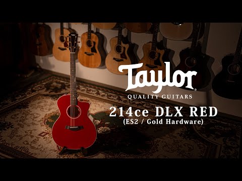 Taylor 214ce DLX RED ES2 Gold Hardware / MION introduction - YouTube