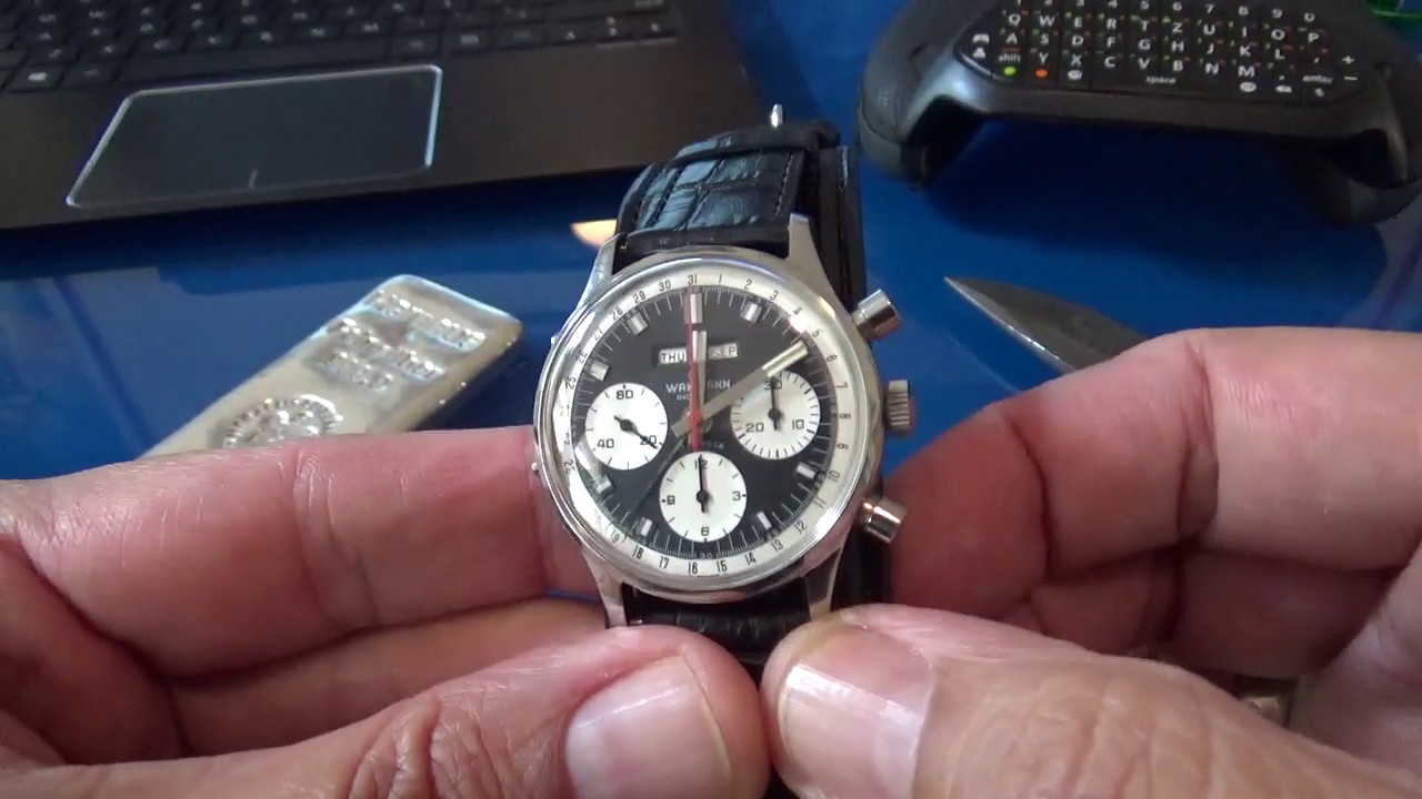 The Wakmann Triple Date Chronograph is a sharp vintage watch - YouTube