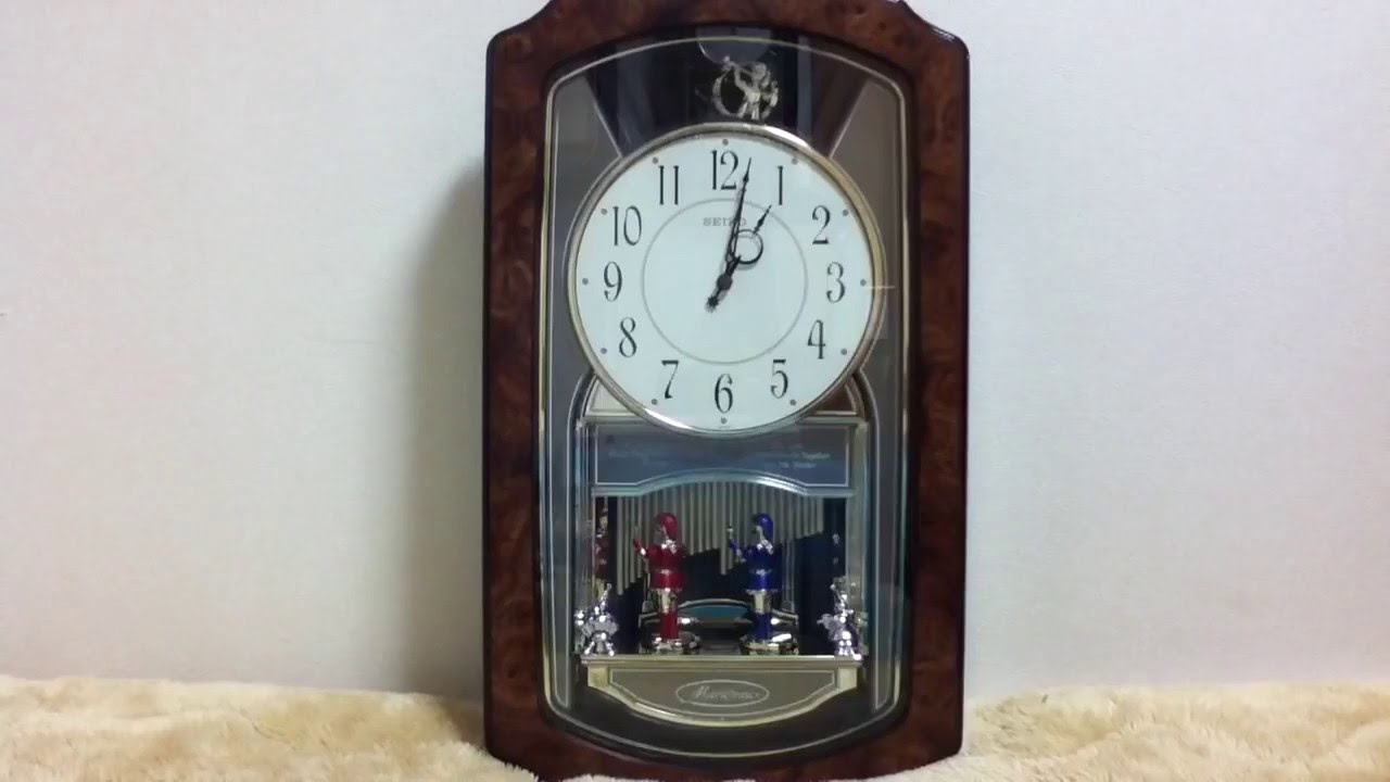 SEIKO Marionne RE523B からくり時計 - YouTube