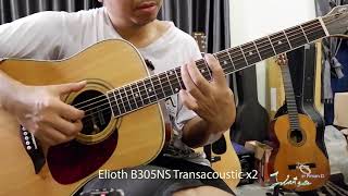 acoustic guitar Elioth B305 NS with Transacoustic x2 - YouTube