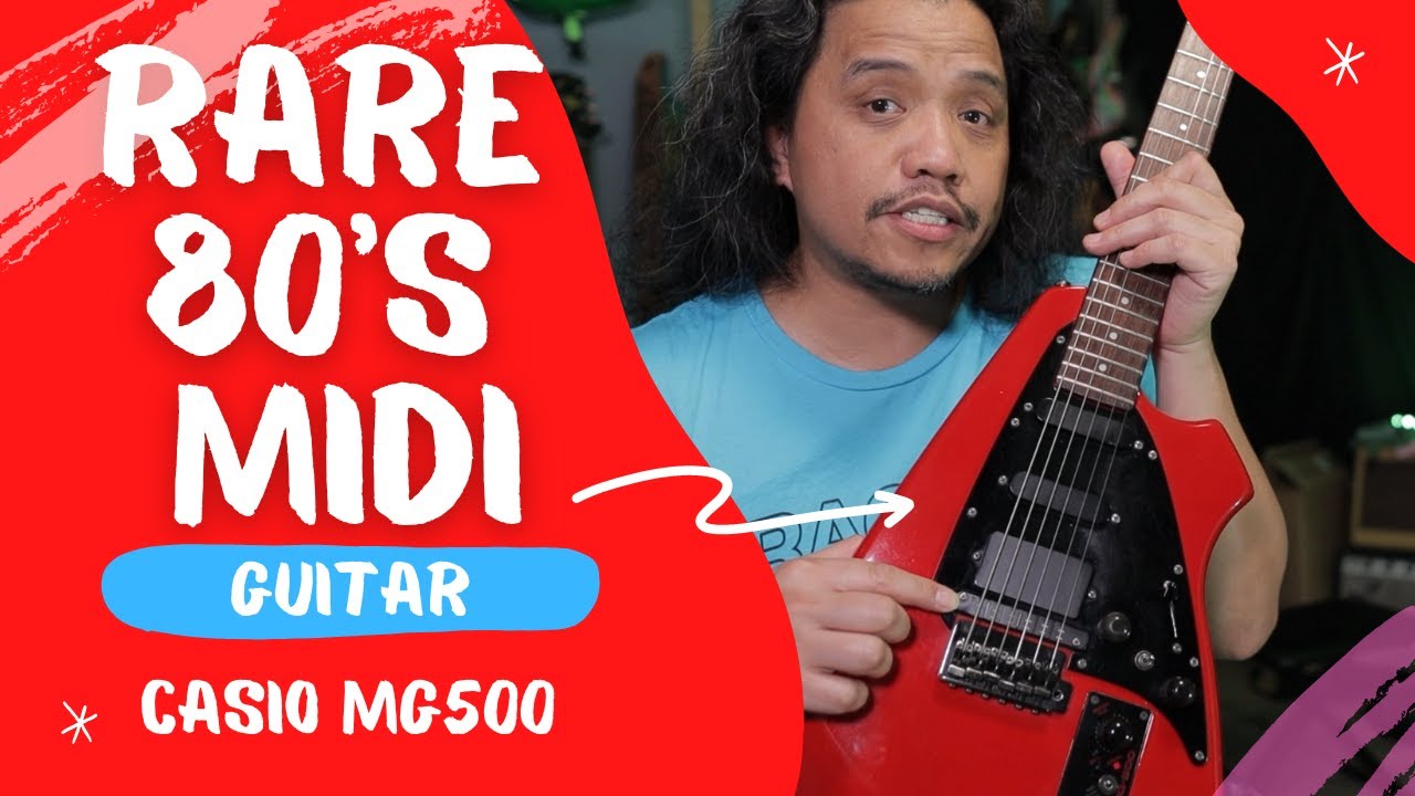 Rare 80s MIDI Guitar! Casio MG-500 (Teddy Diaz Guitar) - YouTube