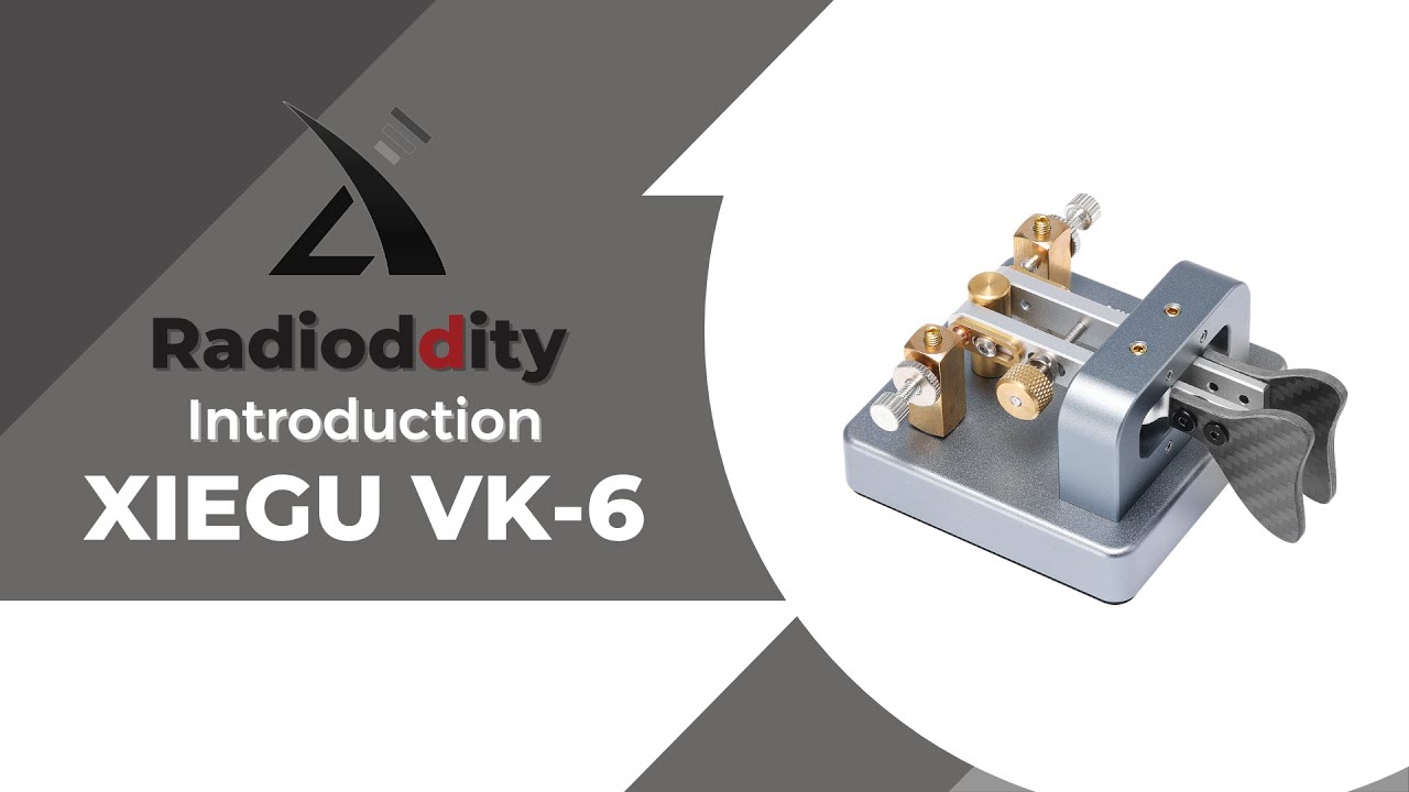 Xiegu VK-6 Iambic CW Morse Code Key | Dual Paddle | Adjustable