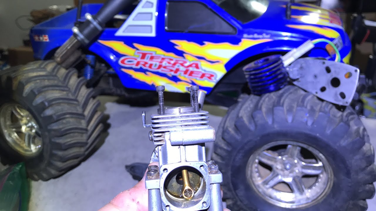 Vintage Tamiya Terra Crusher Engine Assembly - First Start Up Test