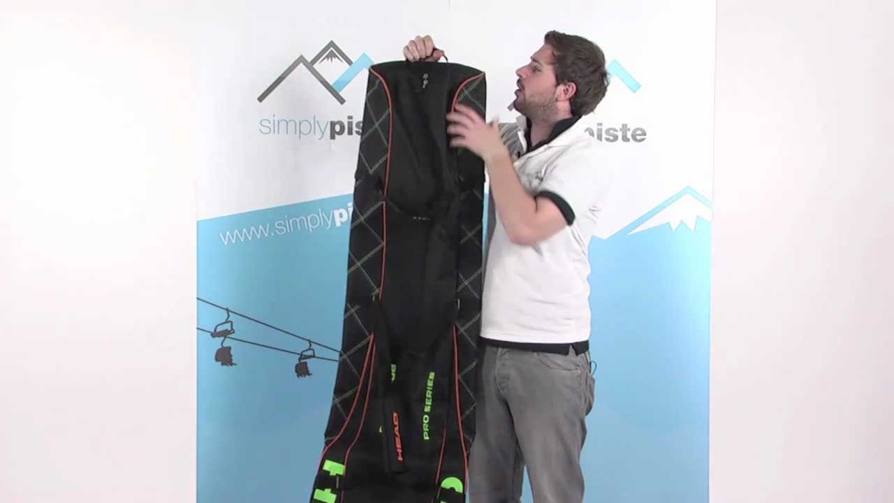 Head Pro Wheeled Double Skibag - Black - www.simplypiste.com - YouTube