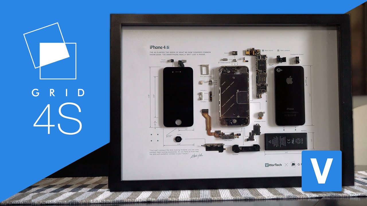 Framed iPhone 4S | Grid Studio Creates Apple Nostalgia - YouTube