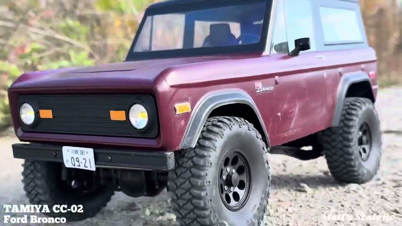 TAMIYA CC-02 FORD BRONCO 1973 TRAIL RUN アーリーブロンコ 走行動画