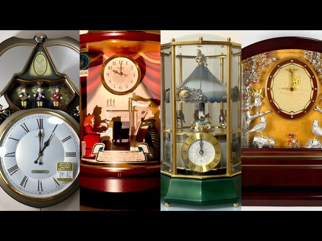 からくり時計集#5 定価10万円以上の高級からくり時計 - YouTube