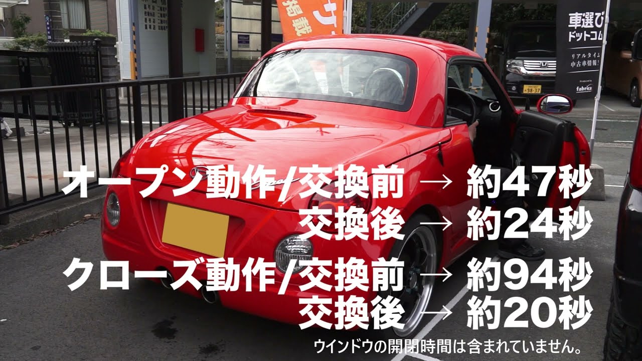 コペン/L880K☆アクティブトップ リビルト油圧ポンプに交換 劇的に改善