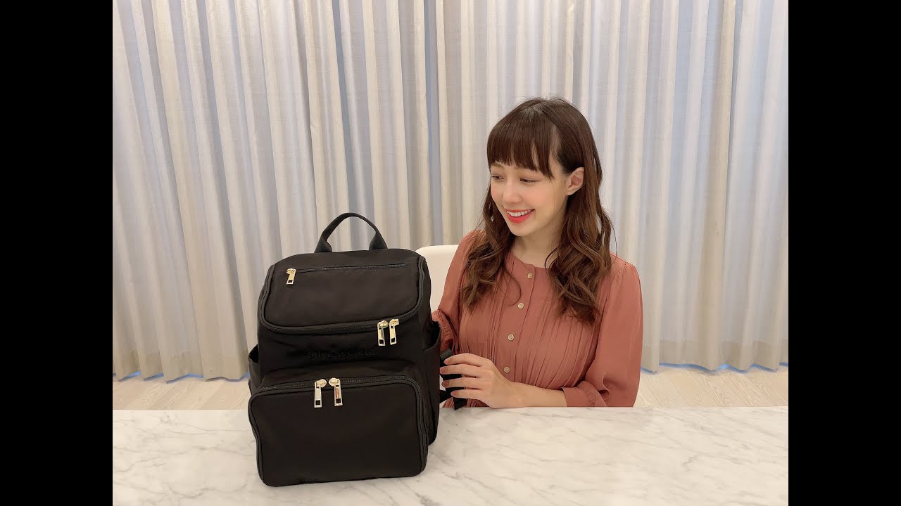 selva secreta】bucket RUCKSACK mini(camouflage-black-goldzip)