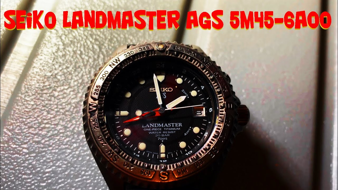 Seiko Landmaster AGS 5M45-6A00 - YouTube