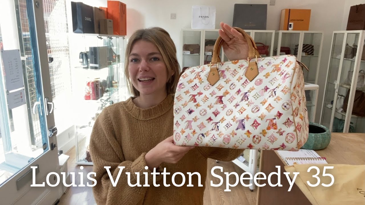 Limited Edition Louis Vuitton Speedy 35 Bag Review - YouTube