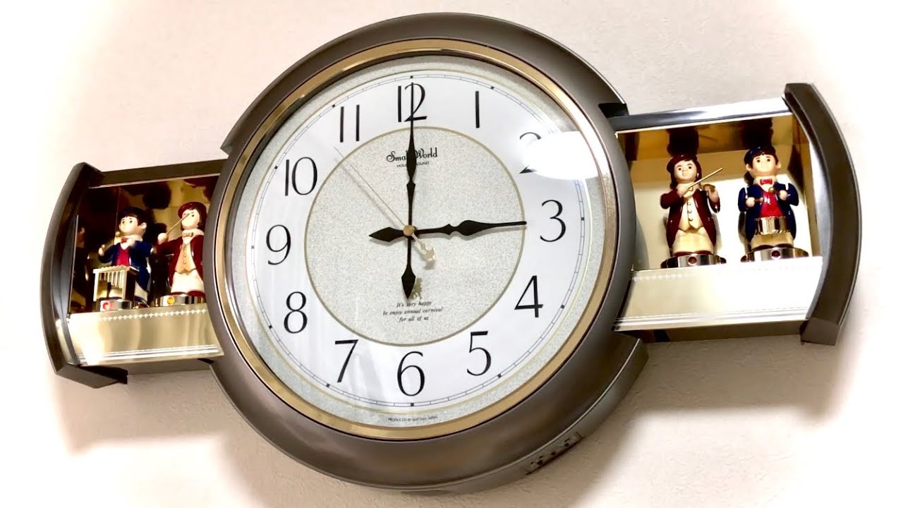 常識を変えた横開きからくり時計 リズム時計 スモールワールド音楽隊