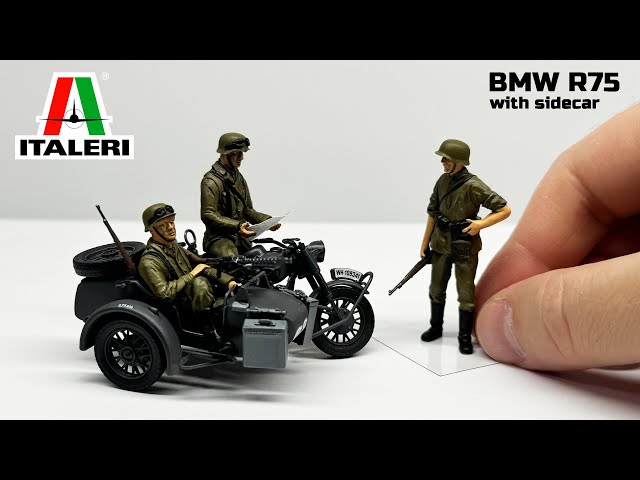 BMW R75 with sidecar | Italeri 1/35 - YouTube