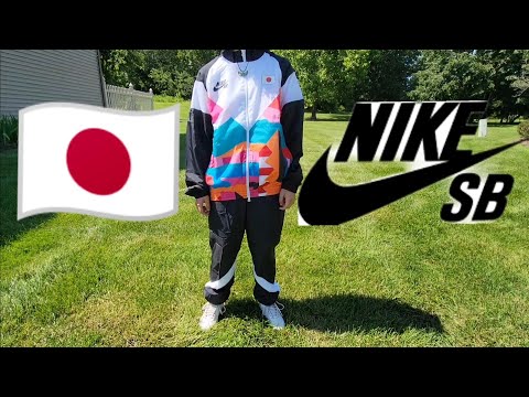NIKE SB X PARRA JAPAN 🇯🇵 FEDERATION KIT SKATE TRACKSUIT BLACK