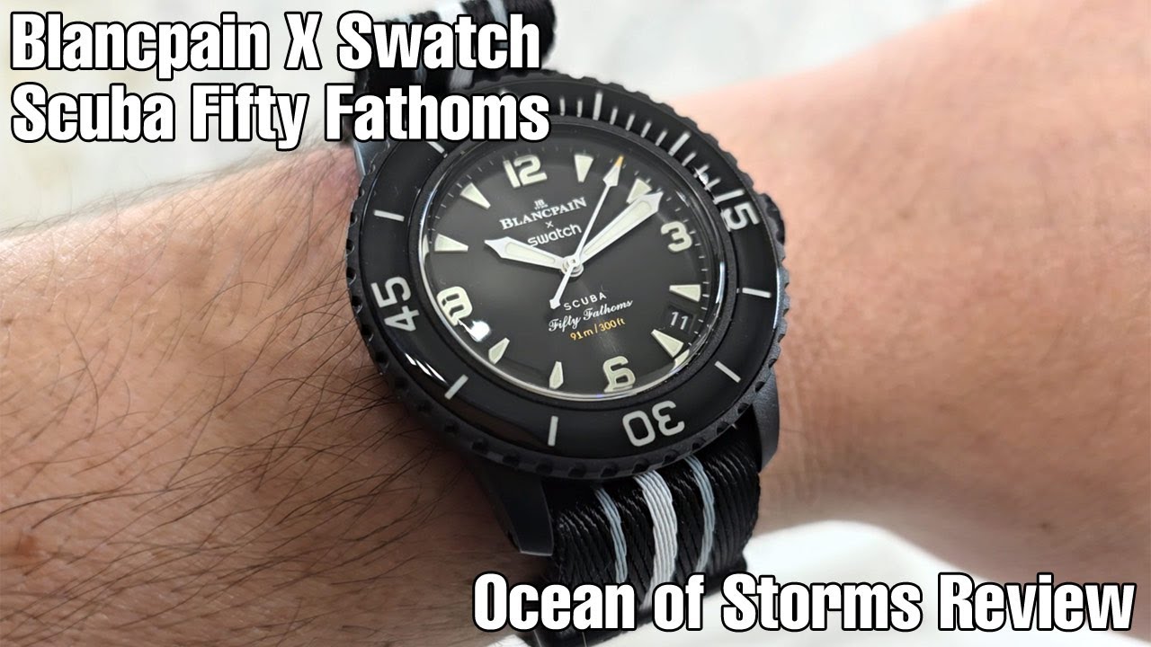 Blancpain X Swatch Scuba Fifty Fathoms Ocean of Storms SO35B400