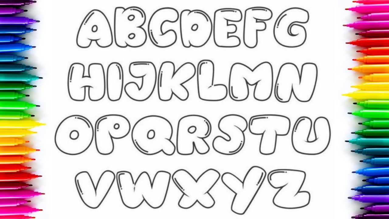 abcdefghijklmnopqrstuvwxyz - English alphabet - learn alphabe A to