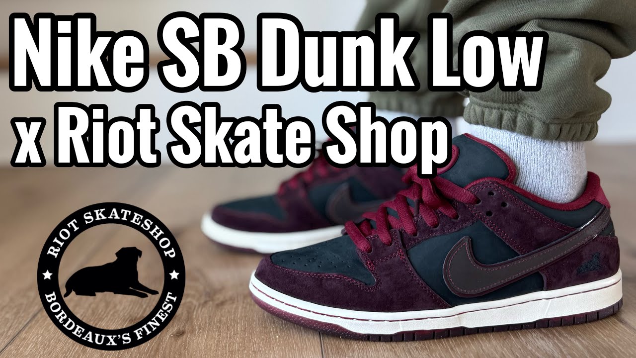 Nike SB Dunk Low x Riot Skateshop Review & On Feet - YouTube
