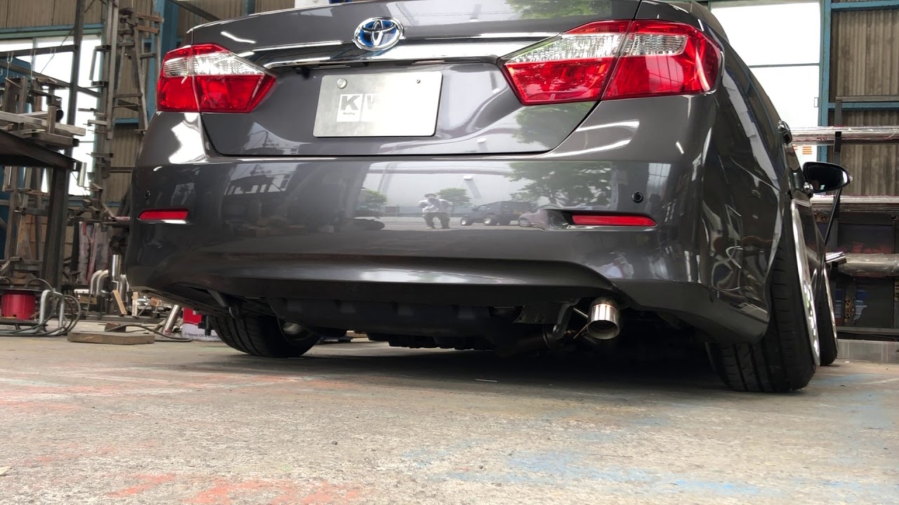 50カムリ リアピースストレート ワンオフマフラー 排気音動画 KWD