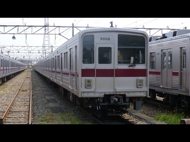 故障休車 9108Fの様子】東武東上線 9000系 9108F 使用休止中 札付き