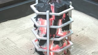 原始焼き用「串焼き五徳」の販売 by囲炉裏本舗 - YouTube