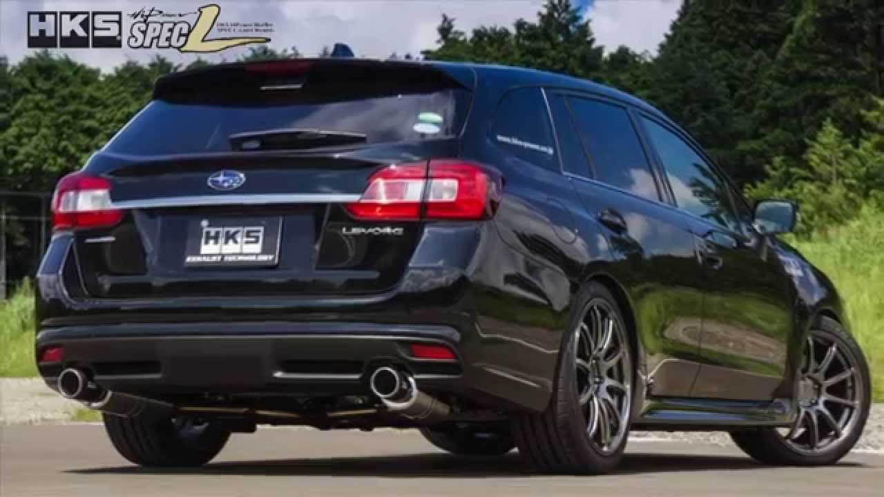 SUBARU LEVORG VMG VM4 HKS Hi-Power Muffler SpecL - YouTube