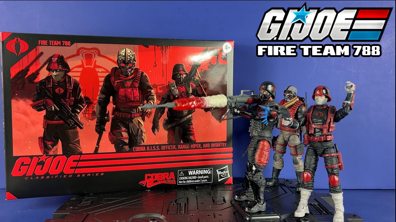 G.I. Joe Classified #110 Cobra H.I.S.S. 788 Fire Team Review - YouTube