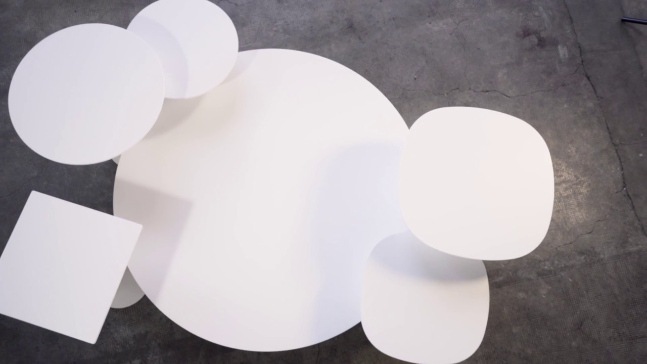 Andreu World Tafel Reverse Conference Ellipse Cement Door