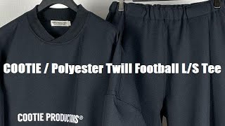 COOTIE / Polyester Twill Football L/S Tee