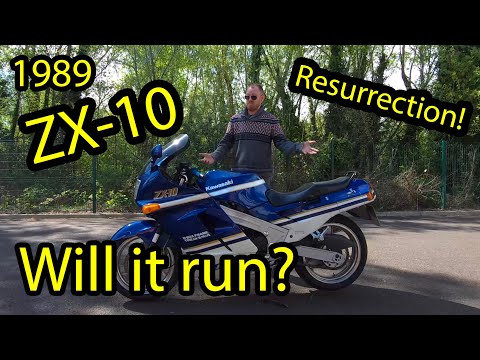 Resurrecting a forgotten 1989 Kawasaki ZX-10 - YouTube