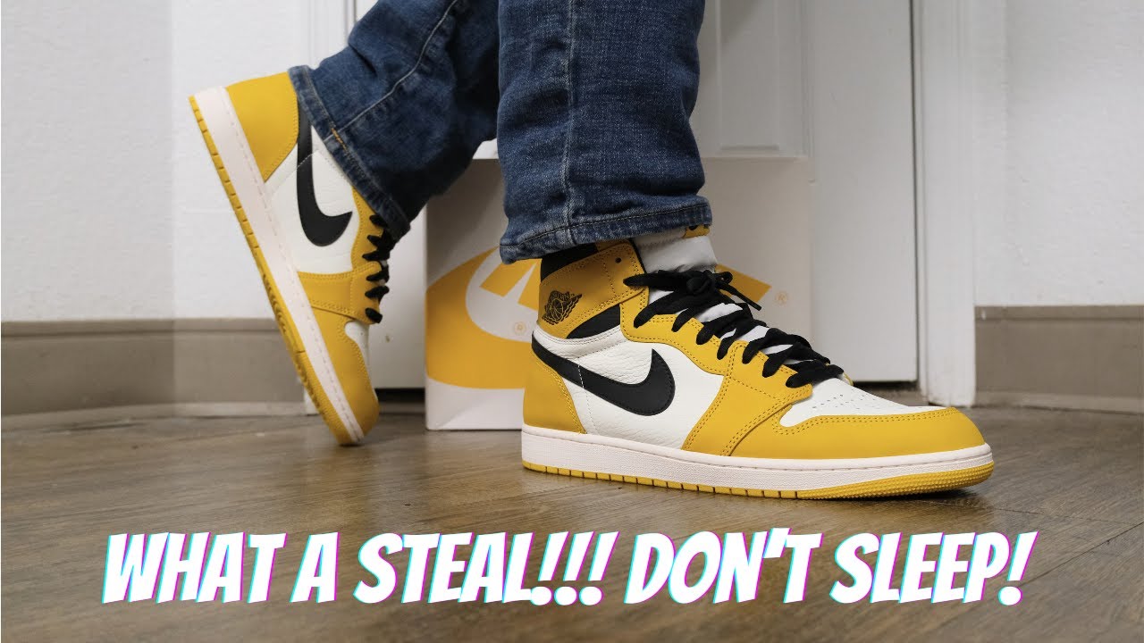 Air Jordan One High Retro OG Yellow Ochre On Feet Review - YouTube